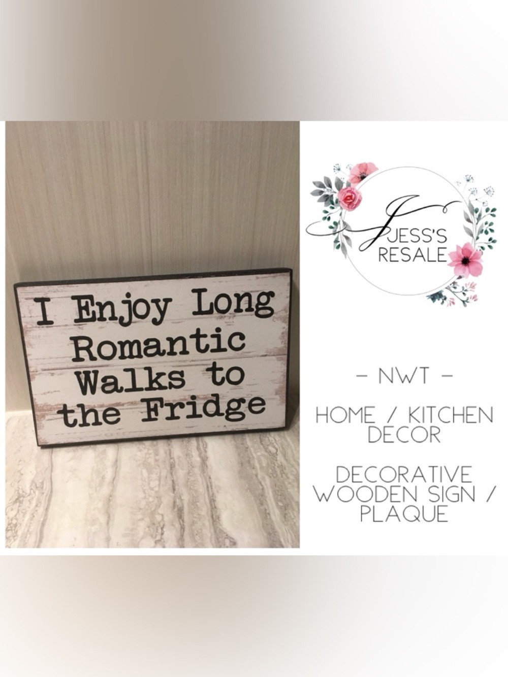 🆕HOME / KITCHEN DECOR - NWT - DECORATIVE WOODEN SIGN / PLAQUE